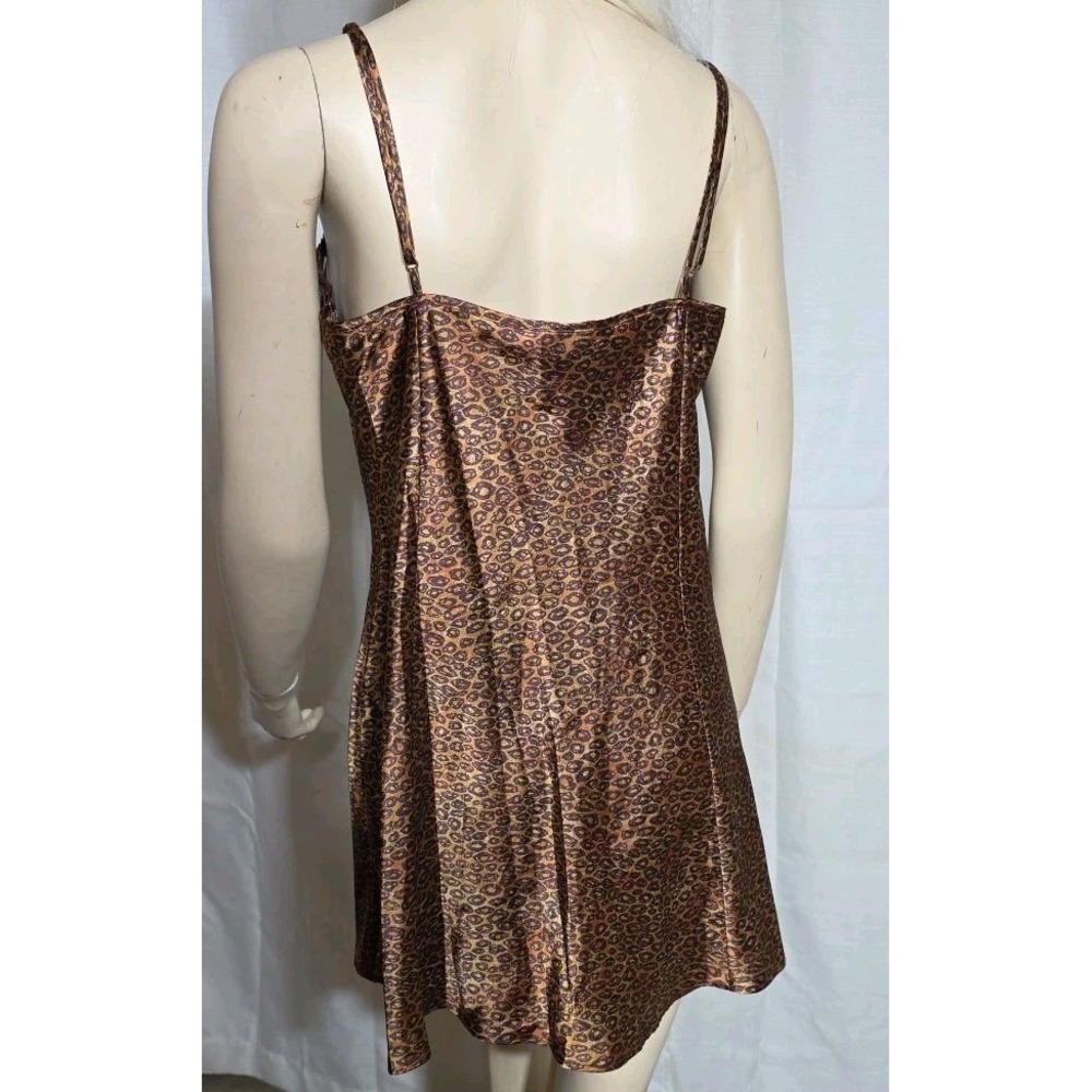 VICTORIA'S SECRET Vintage Nightgown Large Lace‎ Cheetah lace Y2K 90S slip NWT 99 - Picture 3 of 7